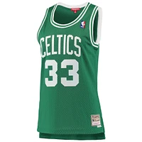 Women's Mitchell & Ness Larry Bird Kelly Green Boston Celtics 1985-86 Hardwood Classics Swingman Jersey