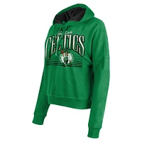 Sweat à capuche boxy vert Kelly Boston Celtics de New Era pour femme