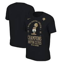 T-shirt de vestiaire Nike pour femmes, noir, Boston Celtics, 18 fois champions la finale NBA