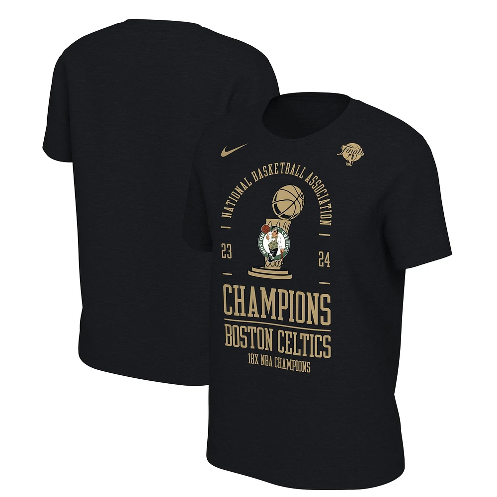 Women's Nike Black Boston Celtics 18-Time NBA Finals Champions Locker Room T-Shirt