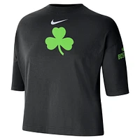 T-shirt Nike noir Boston Celtics City Edition 2024/25 pour femme