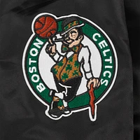 Veste à boutons-pression en satin ornée de bijoux Boston Celtics Pro Standard pour femme noire