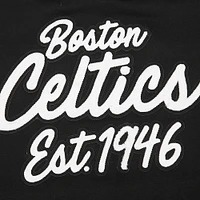 Women's Pro Standard Black Boston Celtics Paint The City Cropped Pullover Sweatshirt