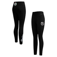 Women's Pro Standard Black Boston Celtics Paint the City Tri-Blend Jersey Leggings