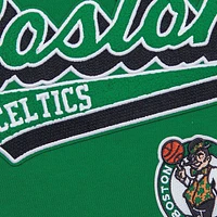 Women's Pro Standard Kelly Green Boston Celtics Script Tail Cropped Pullover Hoodie
