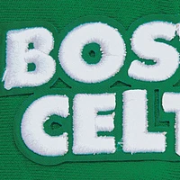Women's Pro Standard Kelly Green Boston Celtics Script Tail Cropped Pullover Hoodie