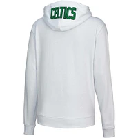 Women's Pro Standard White Boston Celtics Classic - Pullover Hoodie