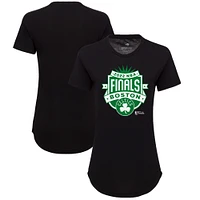 T-shirt Sportiqe pour femme Boston Celtics 2022 NBA Finals Crest Phoebe noir