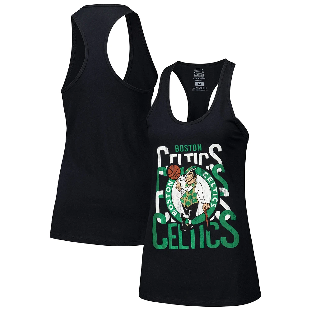 Women's Stadium Essentials Black Boston Celtics Dedication Tank Top