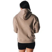 Sweat à capuche en satin gris Boston Celtics pour femme The Wild Collective