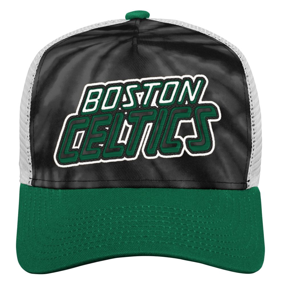 Youth Black/Kelly Green Boston Celtics Santa Cruz Tie-Dye - Snapback Hat