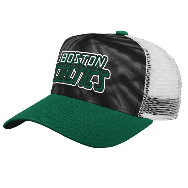 Boston Celtics Santa Cruz Tie-Dye - Casquette snapback pour jeune Noir/Vert Kelly