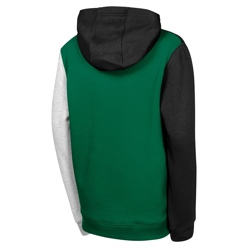 Youth  Black Boston Celtics Splash Pullover Hoodie