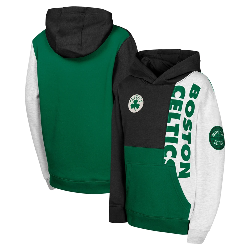 Sweat à capuche noir pour jeunes Boston Celtics Splash