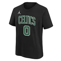 Youth Jordan Brand Jayson Tatum Black Boston Celtics Statement Edition Name & Number Player T-Shirt
