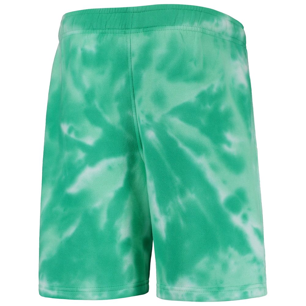 Outerstuff Youth Kelly Green Boston Celtics Santa Monica Tie-Dye Shorts