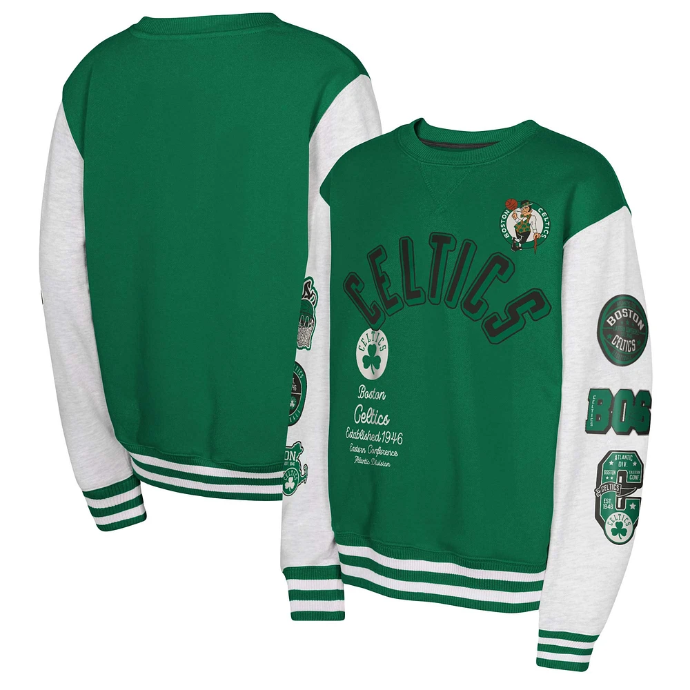 Sweat-shirt à enfiler vert Kelly pour jeunes Boston Celtics Star Treatment