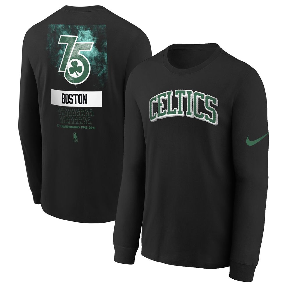 boston celtics long sleeve jersey