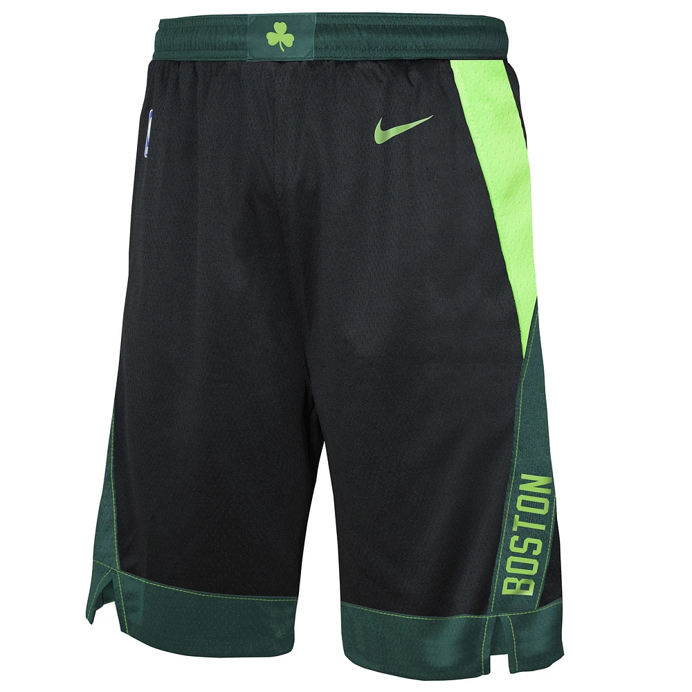 Short de performance Nike City Edition Swingman Boston Celtics 2024/25 noir pour jeune