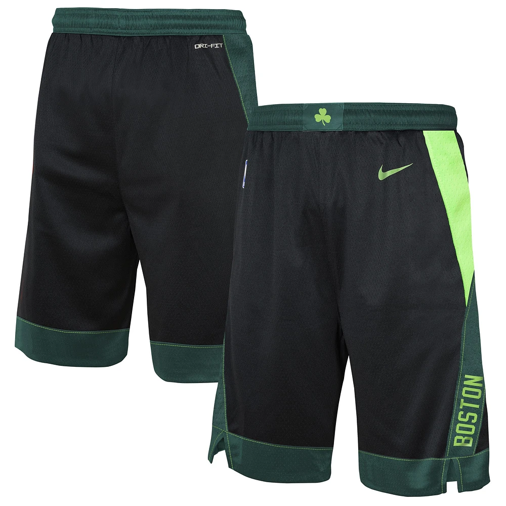 Short de performance Nike City Edition Swingman Boston Celtics 2024/25 noir pour jeune