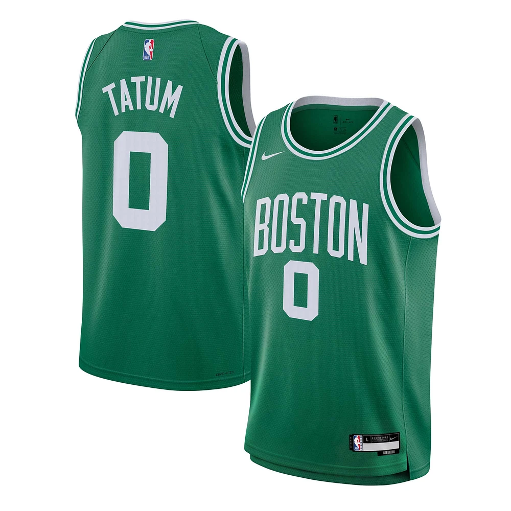 Maillot Nike Jayson Tatum Kelly Green Boston Celtics Swingman pour jeune - Édition Icon