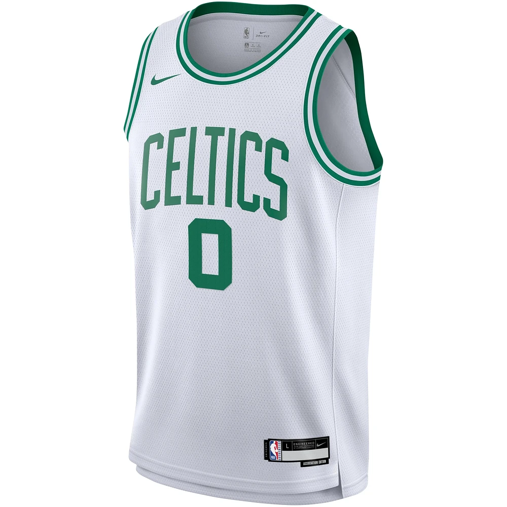 Maillot Nike Jayson Tatum Swingman blanc Boston Celtics pour jeune - Édition Association