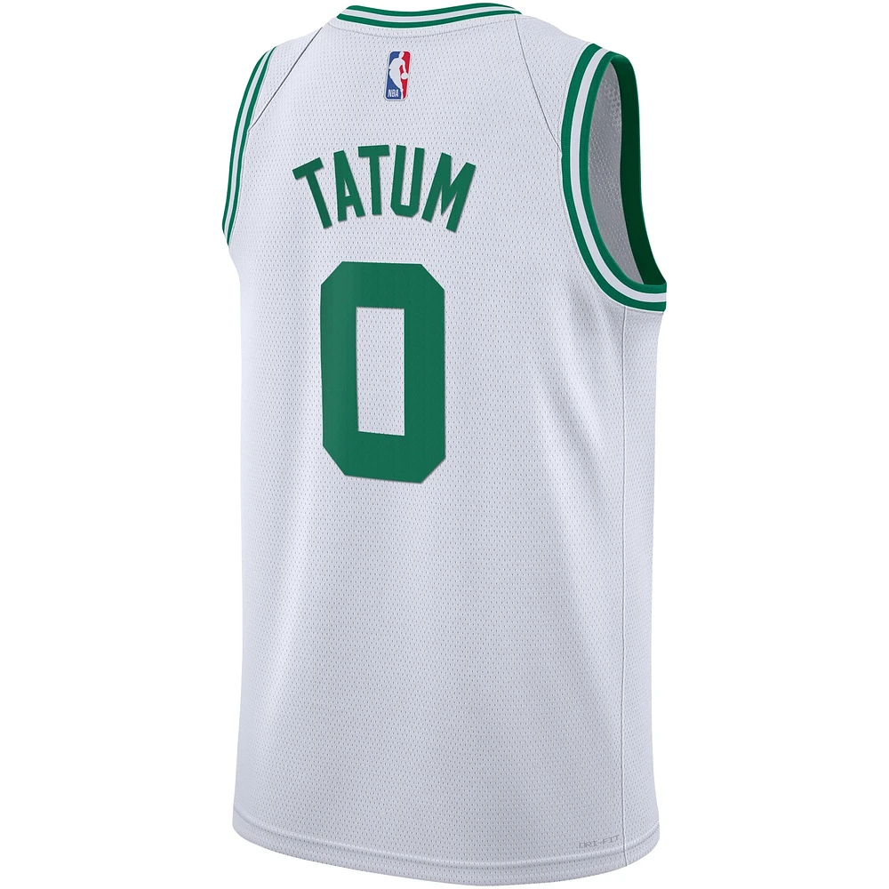 Maillot Nike Jayson Tatum Swingman blanc Boston Celtics pour jeune - Édition Association