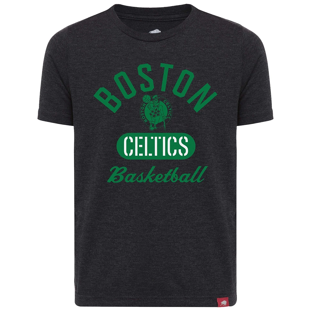 Youth Sportiqe  Black Boston Celtics Comfy Tri-Blend T-Shirt