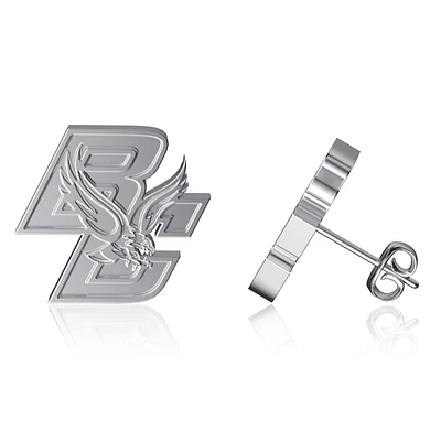 Dayna Designs Boston College Eagles Boucles d'oreilles en argent avec logo de l'équipe