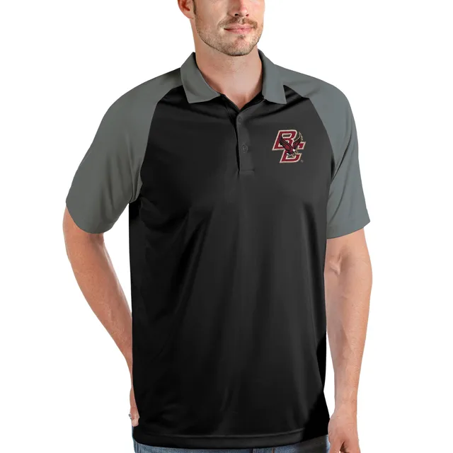 Boston Red Sox Antigua Metallic Big & Tall Affluent Polo - White