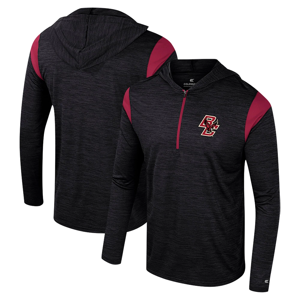 Coupe-vent à demi-zip Colosseum Maroon Boston College Eagles Dozer pour homme