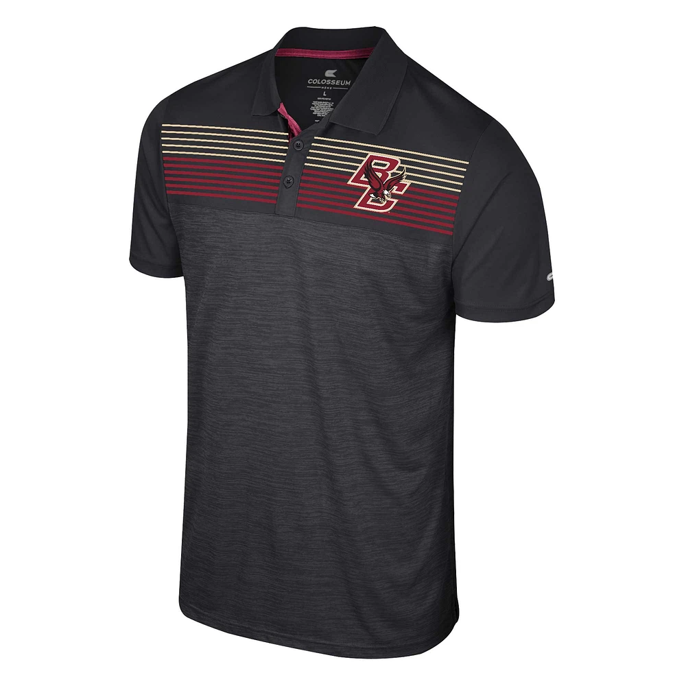 Polo Langmore Colosseum noir pour hommes des Boston College Eagles