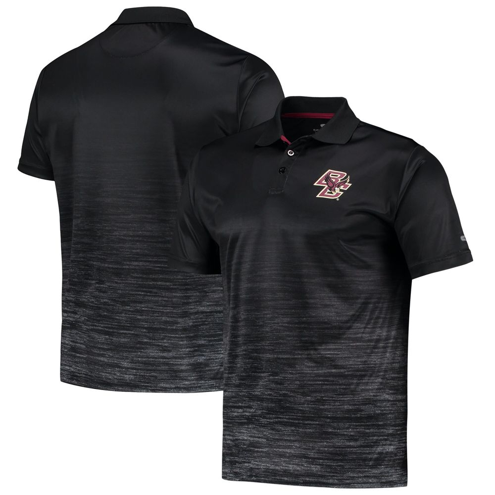 Men's Colosseum Black Boston College Eagles Marshall Polo