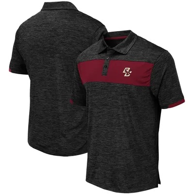 Boston College Eagles Colosseum Nelson Space-Dye Polo - Black