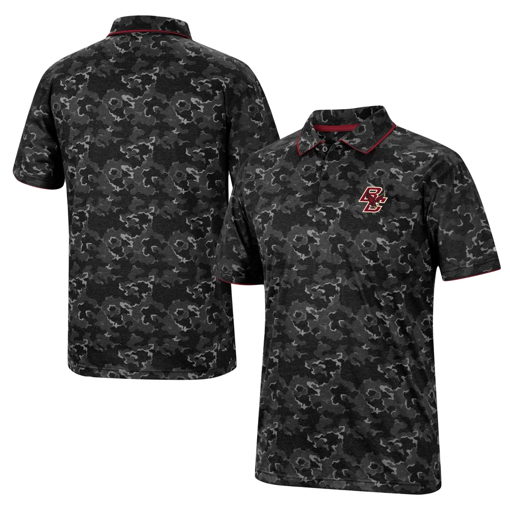 Polo Boston College Eagles Speedman Colosseum noir pour homme