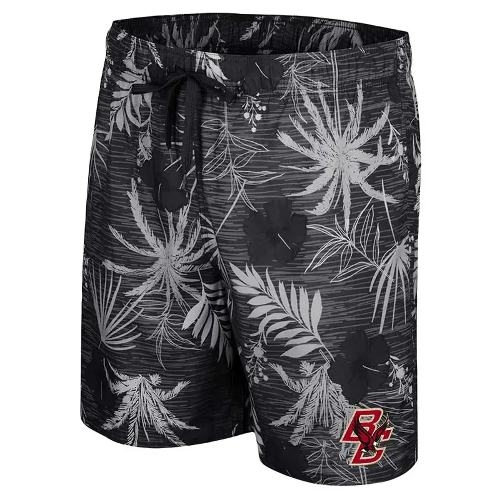 Men's Colosseum Black Boston College Eagles What Else is New Swim Shorts