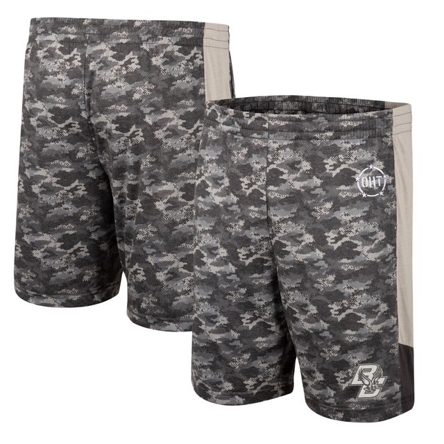 Short de terminal d'appréciation militaire Colosseum Camo Boston College Eagles OHT pour homme