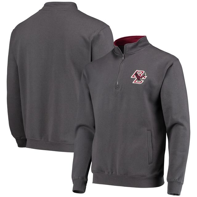 Colosseum Charcoal Boston College Eagles Tortugas Logo Veste à enfiler quart de zip pour homme