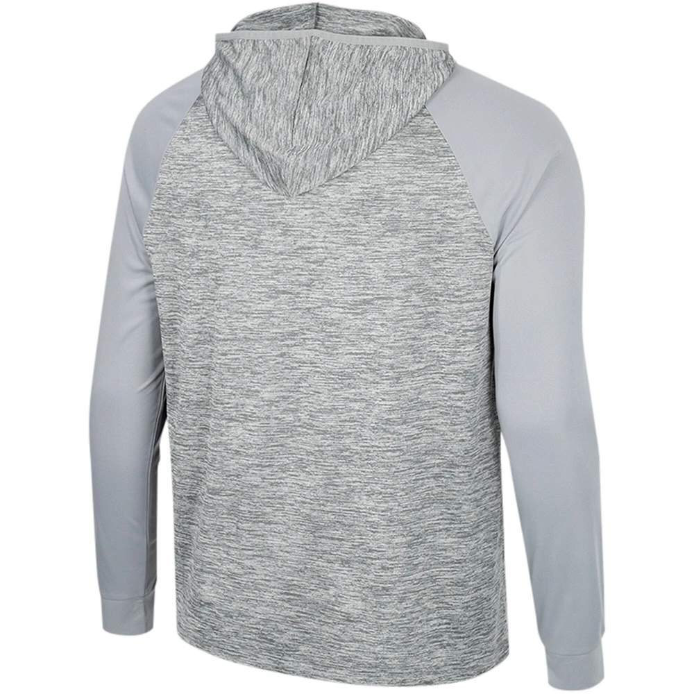 Haut à capuche cybernétique raglan quart de zip des Boston College Eagles Colosseum gris pour hommes