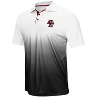 Men's Colosseum Gray Boston College Eagles Magic Team Logo Polo