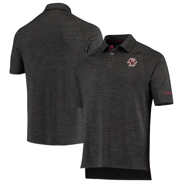 Polo Boston College Eagles Down Swing Colosseum noir chiné pour homme