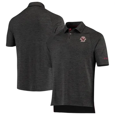 Boston College Eagles Colosseum Down Swing Polo - Heathered Black