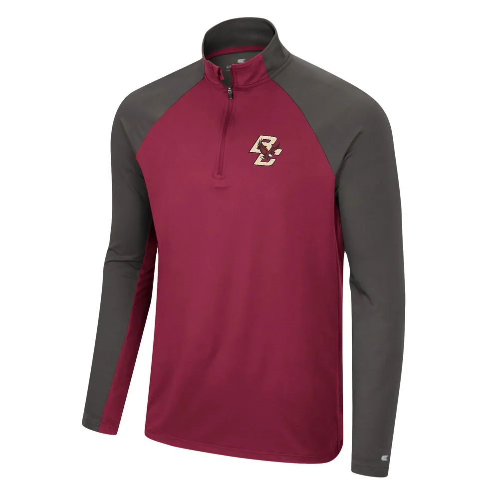 Coupe-vent raglan Colosseum marron/anthracite Boston College Eagles Two Yutes pour homme