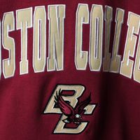 Men's Colosseum Maroon Boston College Eagles Arch & Logo Crew Neck Sweatshirt