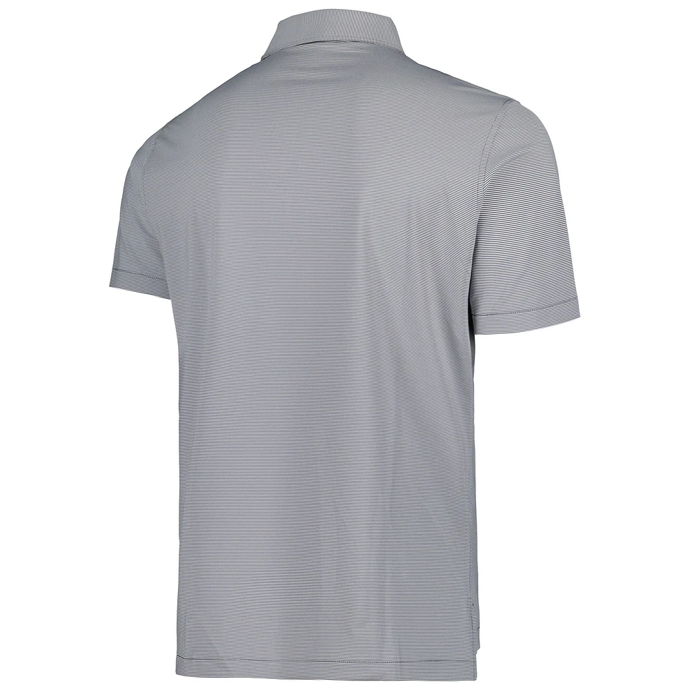 Men's Peter Millar Gray Boston College Eagles Jubilee Striped Performance Jersey Polo