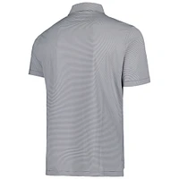 Men's Peter Millar Gray Boston College Eagles Jubilee Striped Performance Jersey Polo