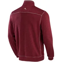 Tommy Bahama Bordeaux Boston College Eagles Sport Tobago Bay Veste à demi-zip triple mélange pour homme