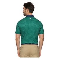 V170030 Polo de golf personnalisé avec logo imprimé Boston Common et drapeau pour homme BC-COREKT2151
