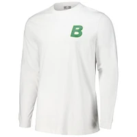 Men's Ahead White Boston Common Golf Berkley Long Sleeve T-Shirt