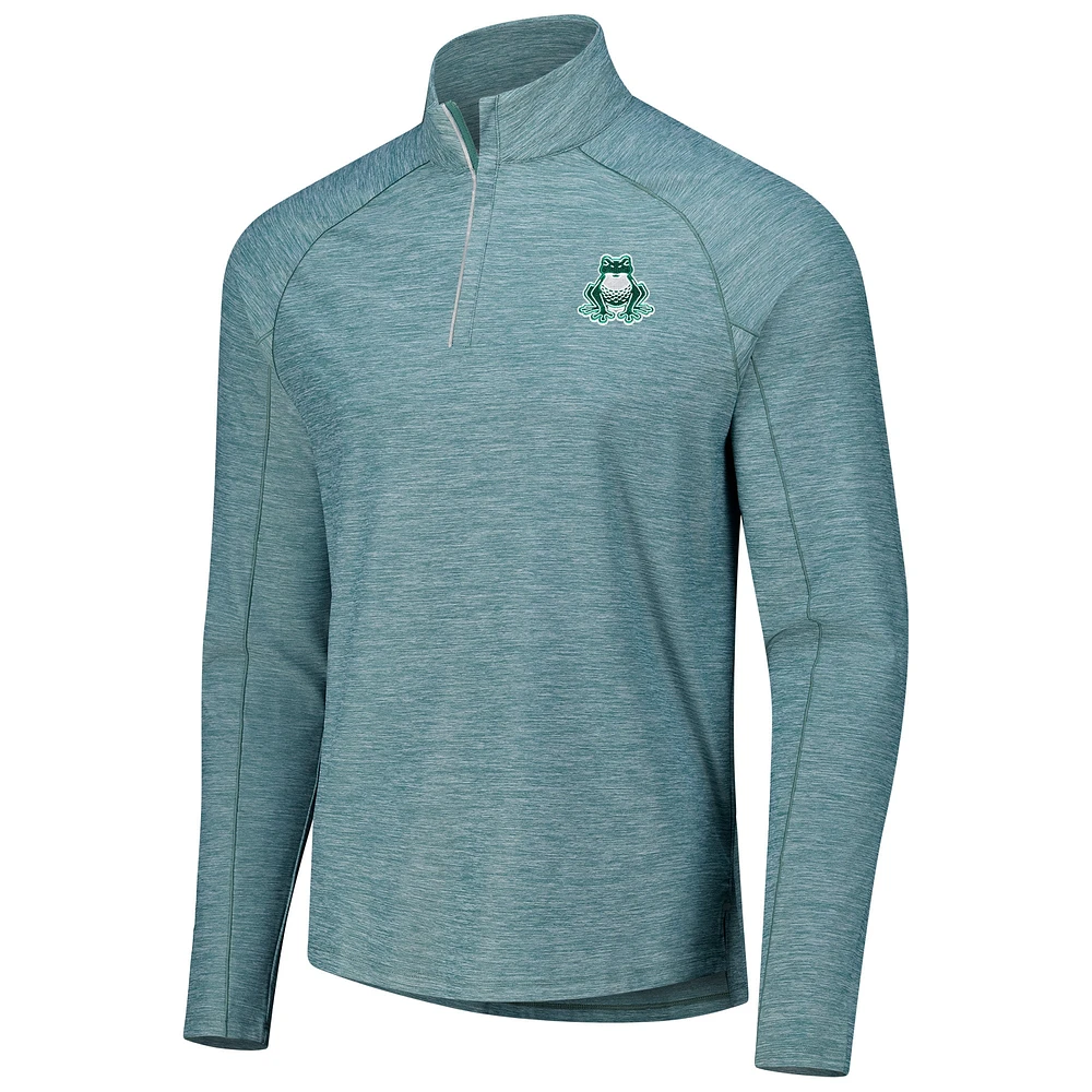 Men's johnnie-O Green Boston Common Golf Baird Performance Quarter-Zip Top